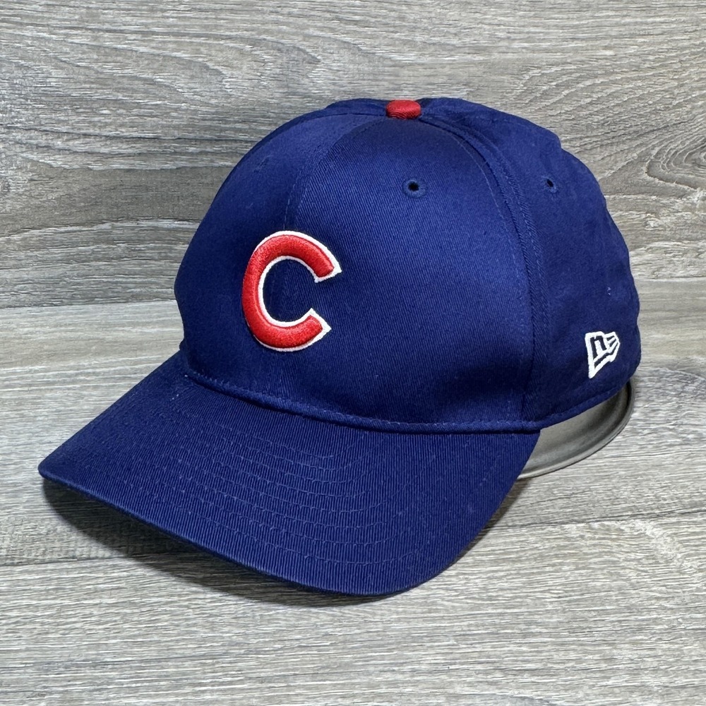 Chicago Cubs Hat Cap Snap Back Mens Blue Red MLB Baseball Curved Brim New Era